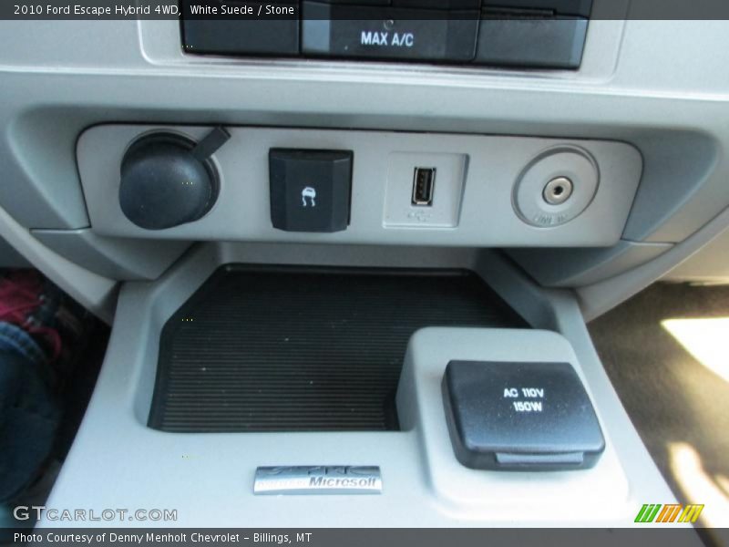 White Suede / Stone 2010 Ford Escape Hybrid 4WD