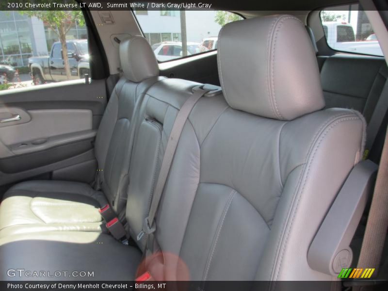 Summit White / Dark Gray/Light Gray 2010 Chevrolet Traverse LT AWD