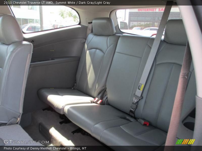 Summit White / Dark Gray/Light Gray 2010 Chevrolet Traverse LT AWD