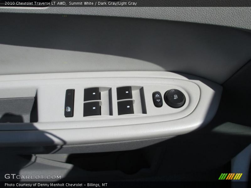 Summit White / Dark Gray/Light Gray 2010 Chevrolet Traverse LT AWD