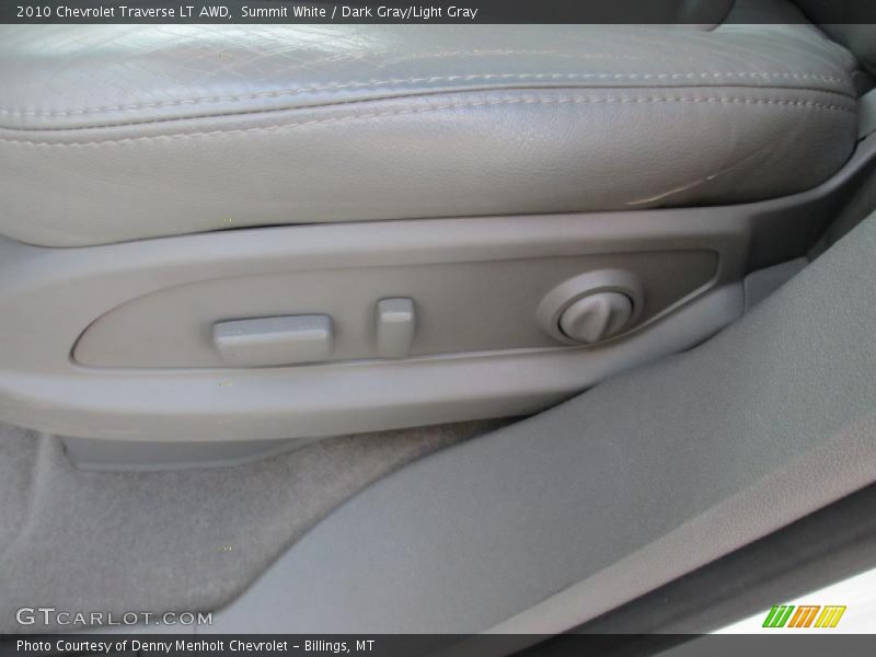 Summit White / Dark Gray/Light Gray 2010 Chevrolet Traverse LT AWD