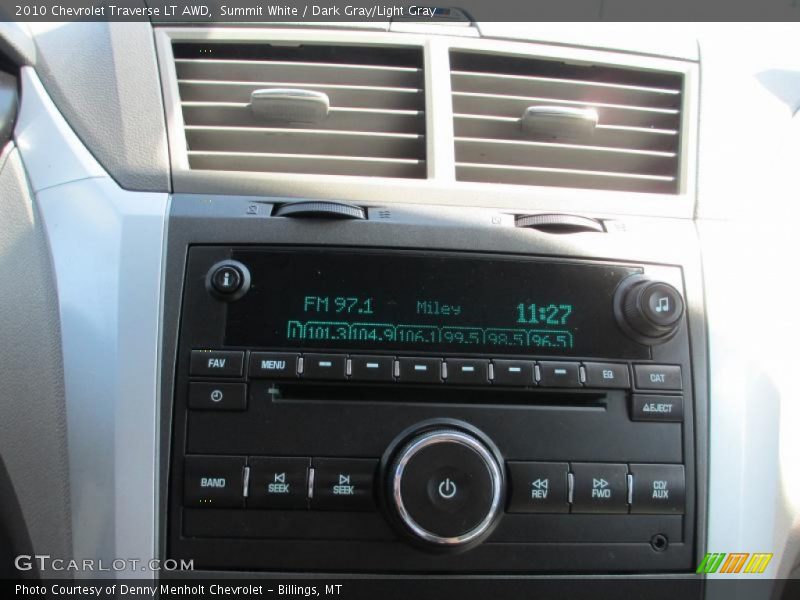 Summit White / Dark Gray/Light Gray 2010 Chevrolet Traverse LT AWD