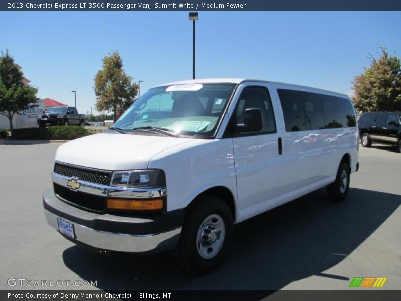 Summit White / Medium Pewter 2013 Chevrolet Express LT 3500 Passenger Van