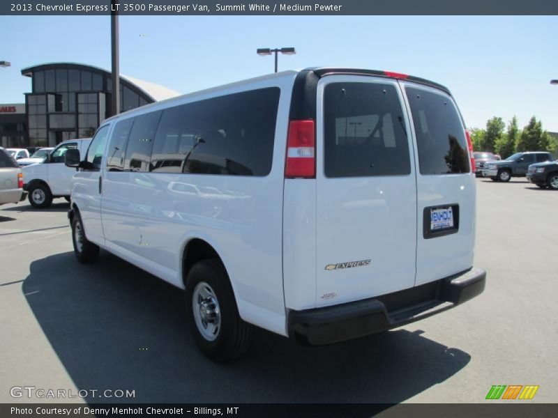 Summit White / Medium Pewter 2013 Chevrolet Express LT 3500 Passenger Van