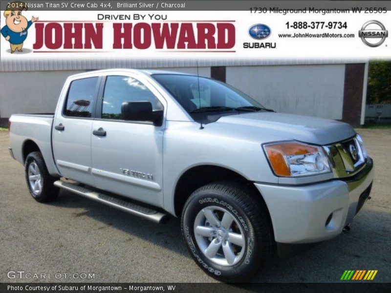Brilliant Silver / Charcoal 2014 Nissan Titan SV Crew Cab 4x4