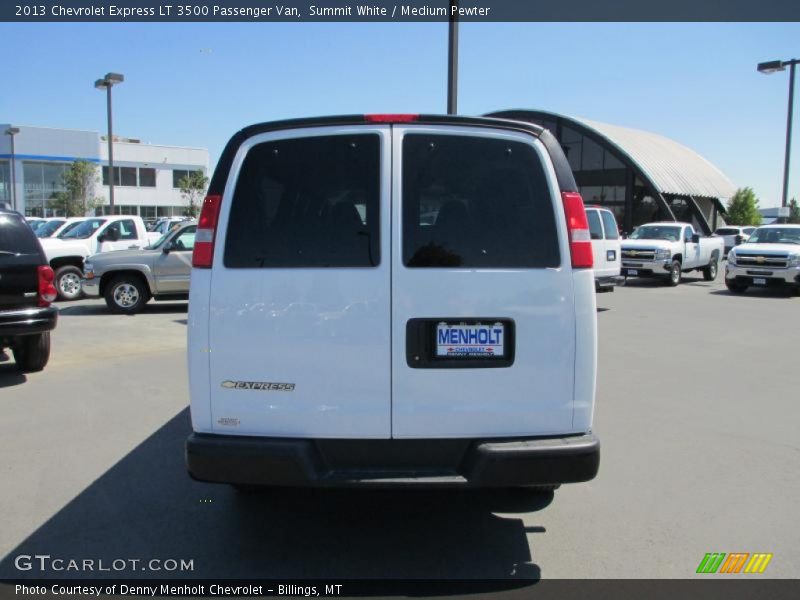 Summit White / Medium Pewter 2013 Chevrolet Express LT 3500 Passenger Van