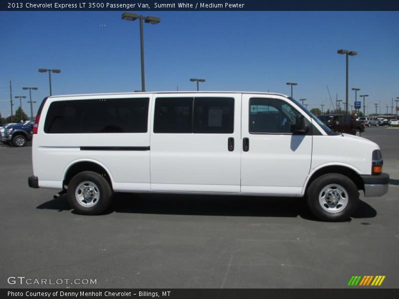Summit White / Medium Pewter 2013 Chevrolet Express LT 3500 Passenger Van