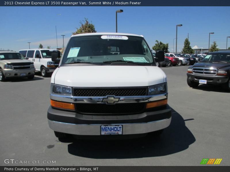 Summit White / Medium Pewter 2013 Chevrolet Express LT 3500 Passenger Van