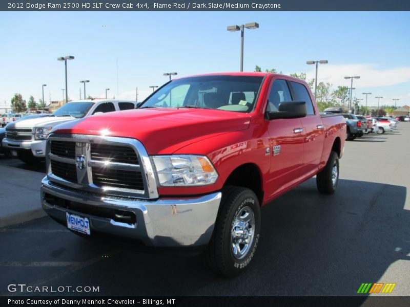 Flame Red / Dark Slate/Medium Graystone 2012 Dodge Ram 2500 HD SLT Crew Cab 4x4