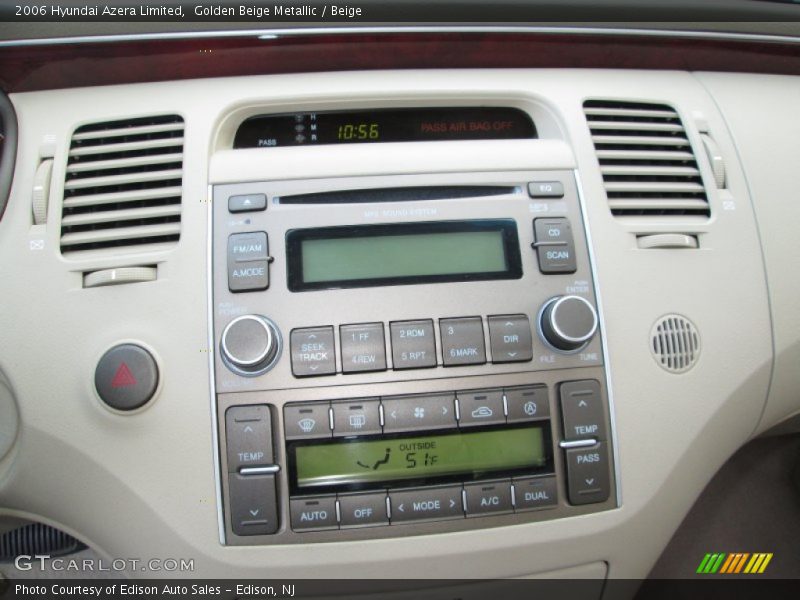 Golden Beige Metallic / Beige 2006 Hyundai Azera Limited