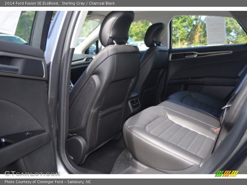 Sterling Gray / Charcoal Black 2014 Ford Fusion SE EcoBoost