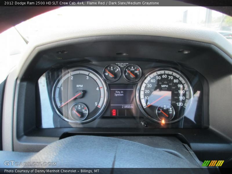 Flame Red / Dark Slate/Medium Graystone 2012 Dodge Ram 2500 HD SLT Crew Cab 4x4
