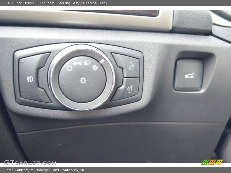 Sterling Gray / Charcoal Black 2014 Ford Fusion SE EcoBoost