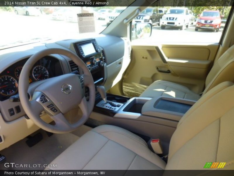 Cayenne Red / Almond 2014 Nissan Titan SL Crew Cab 4x4