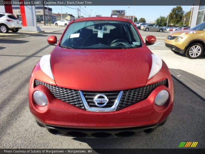 Cayenne Red / Black/Silver Trim 2013 Nissan Juke S AWD
