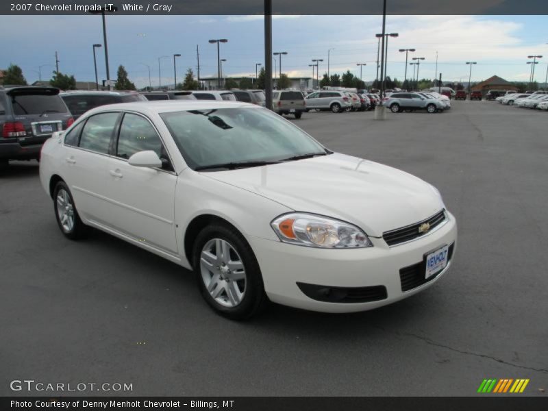 White / Gray 2007 Chevrolet Impala LT
