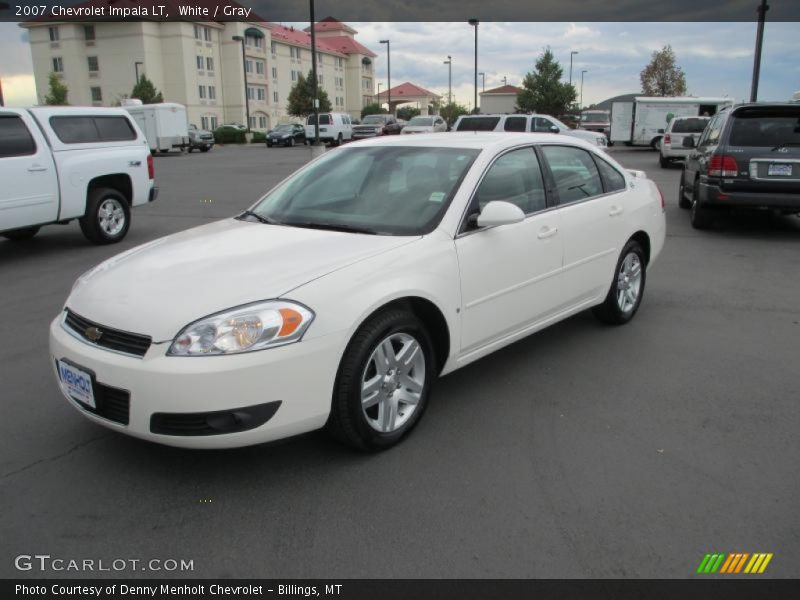 White / Gray 2007 Chevrolet Impala LT