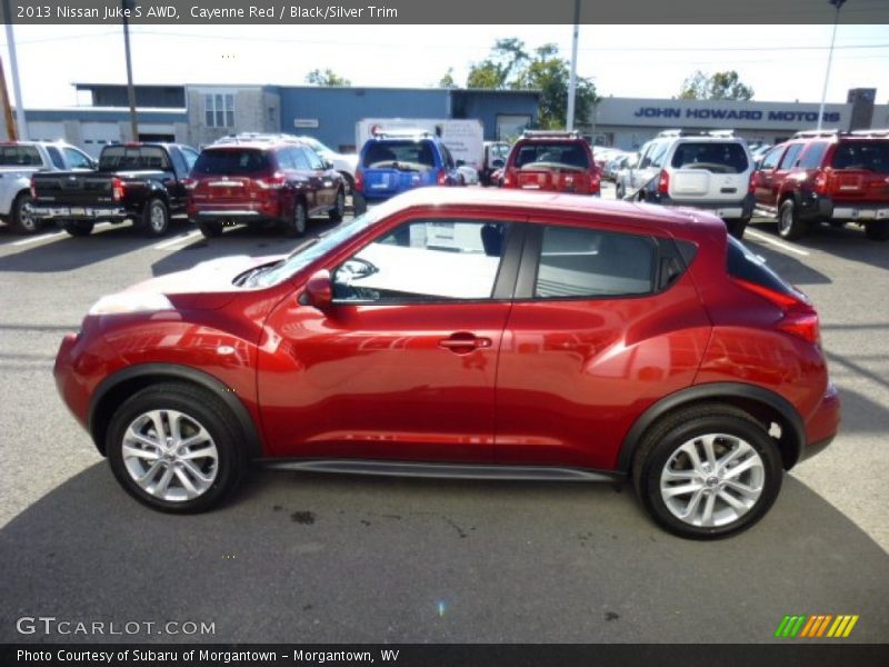 Cayenne Red / Black/Silver Trim 2013 Nissan Juke S AWD