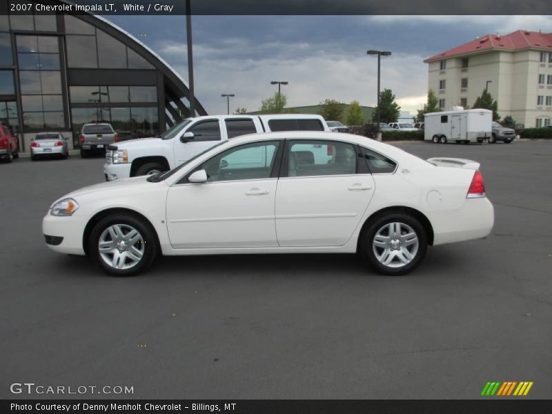 White / Gray 2007 Chevrolet Impala LT