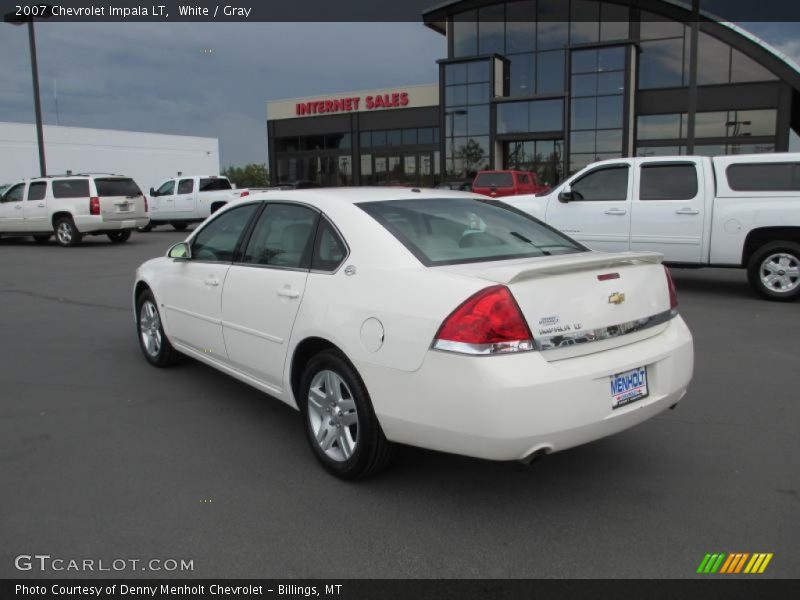 White / Gray 2007 Chevrolet Impala LT