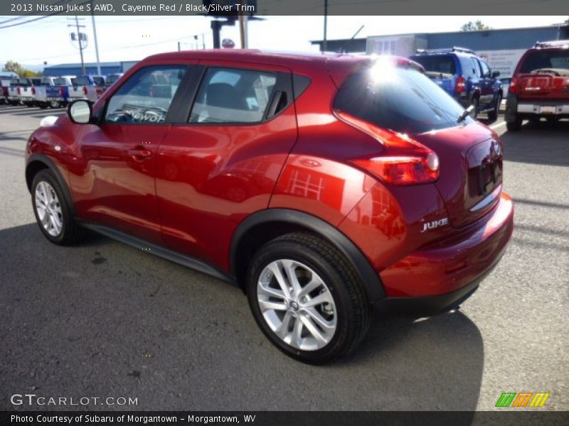 Cayenne Red / Black/Silver Trim 2013 Nissan Juke S AWD