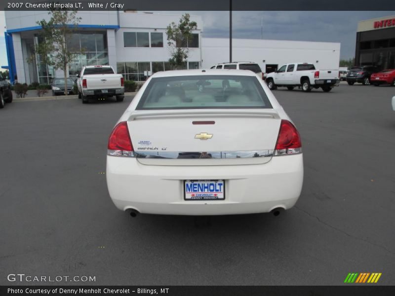 White / Gray 2007 Chevrolet Impala LT