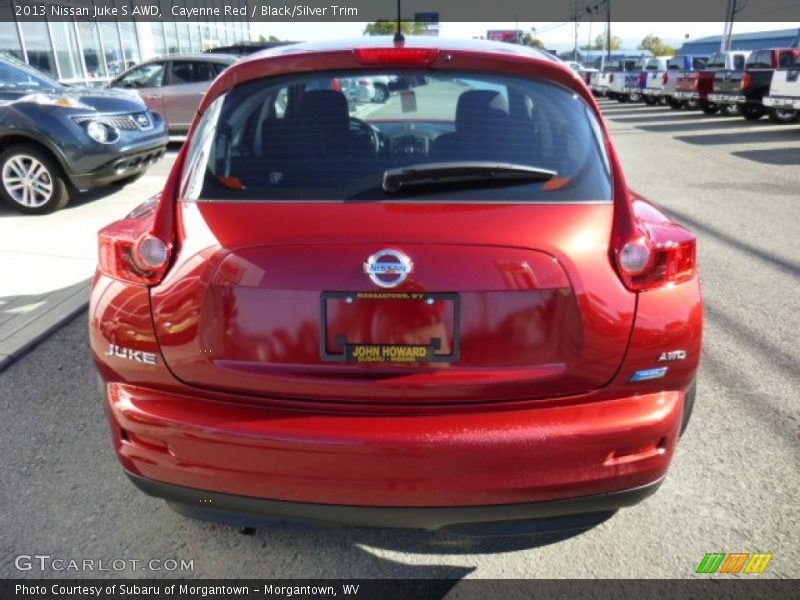 Cayenne Red / Black/Silver Trim 2013 Nissan Juke S AWD