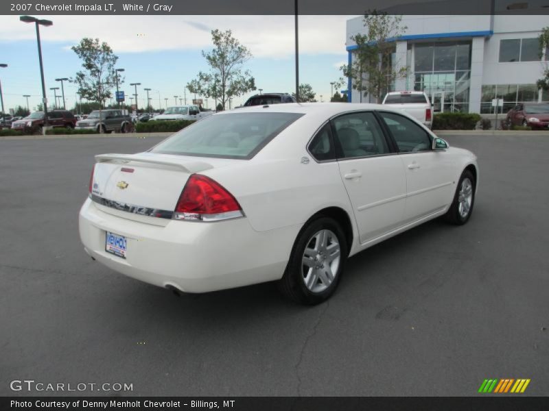 White / Gray 2007 Chevrolet Impala LT