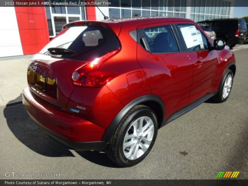 Cayenne Red / Black/Silver Trim 2013 Nissan Juke S AWD