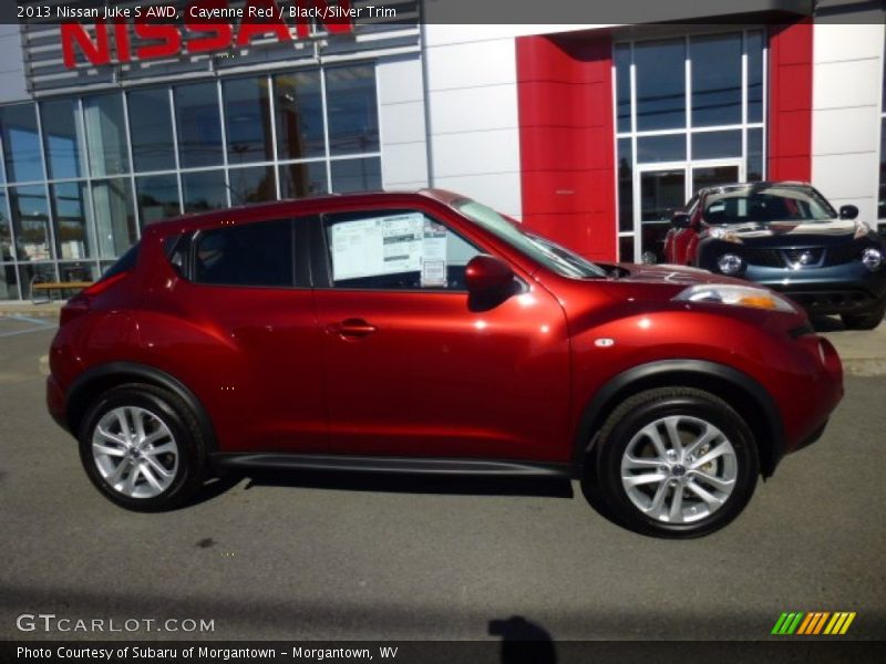Cayenne Red / Black/Silver Trim 2013 Nissan Juke S AWD
