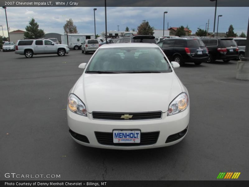 White / Gray 2007 Chevrolet Impala LT