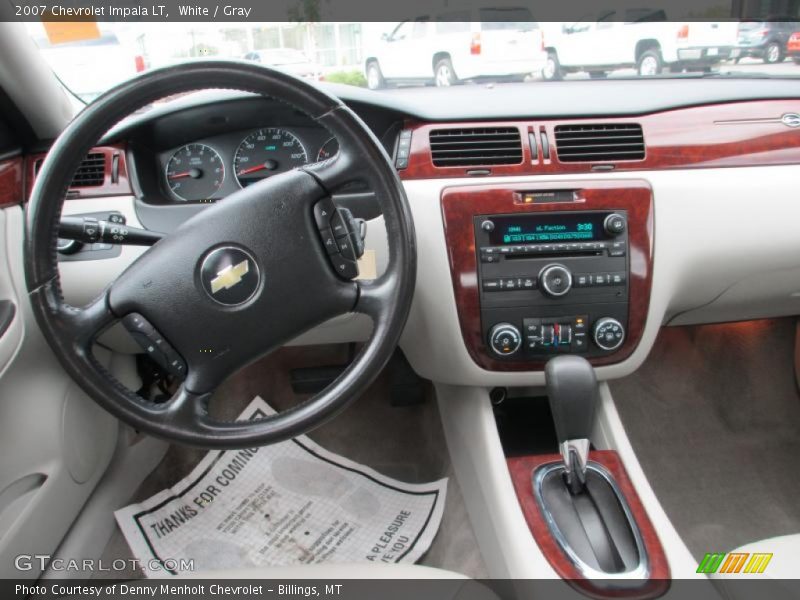 White / Gray 2007 Chevrolet Impala LT