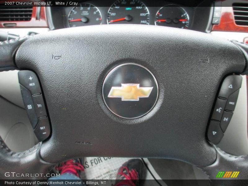 White / Gray 2007 Chevrolet Impala LT