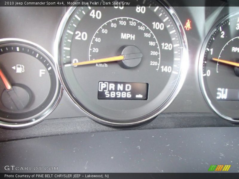 Modern Blue Pearl / Dark Slate Gray 2010 Jeep Commander Sport 4x4