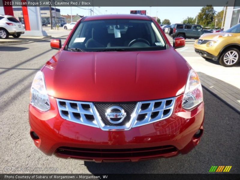 Cayenne Red / Black 2013 Nissan Rogue S AWD