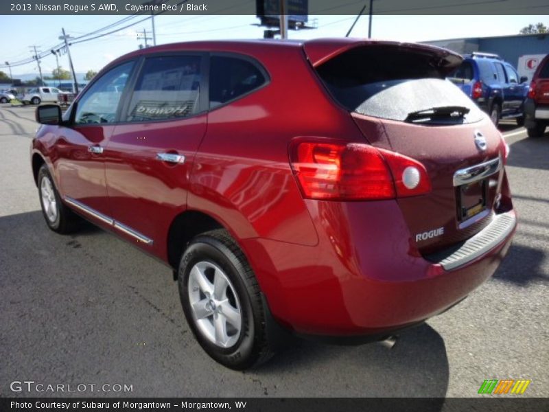 Cayenne Red / Black 2013 Nissan Rogue S AWD
