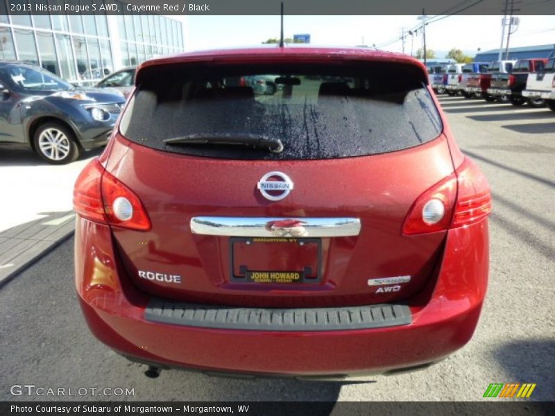Cayenne Red / Black 2013 Nissan Rogue S AWD