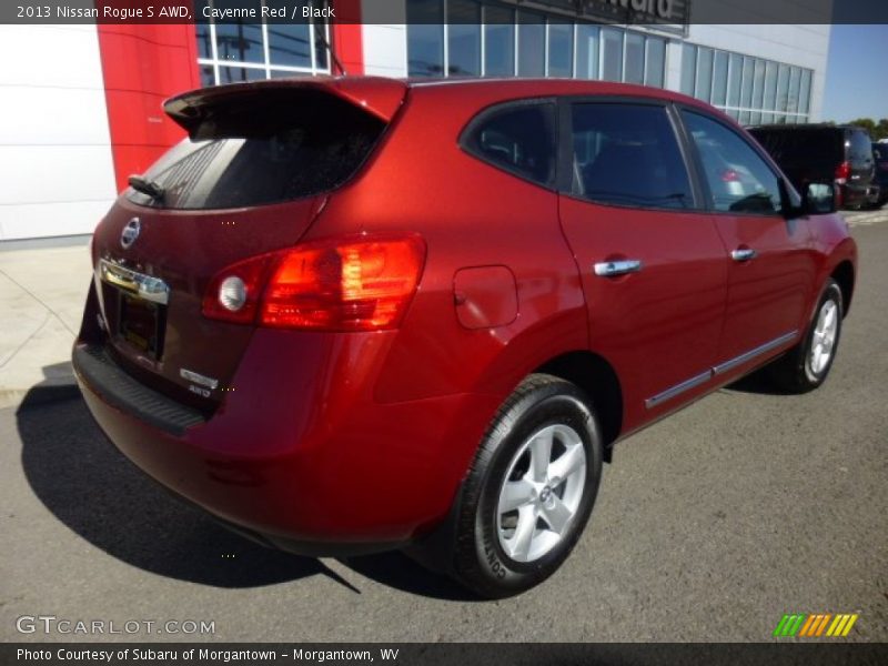 Cayenne Red / Black 2013 Nissan Rogue S AWD