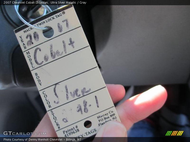 Ultra Silver Metallic / Gray 2007 Chevrolet Cobalt LS Sedan