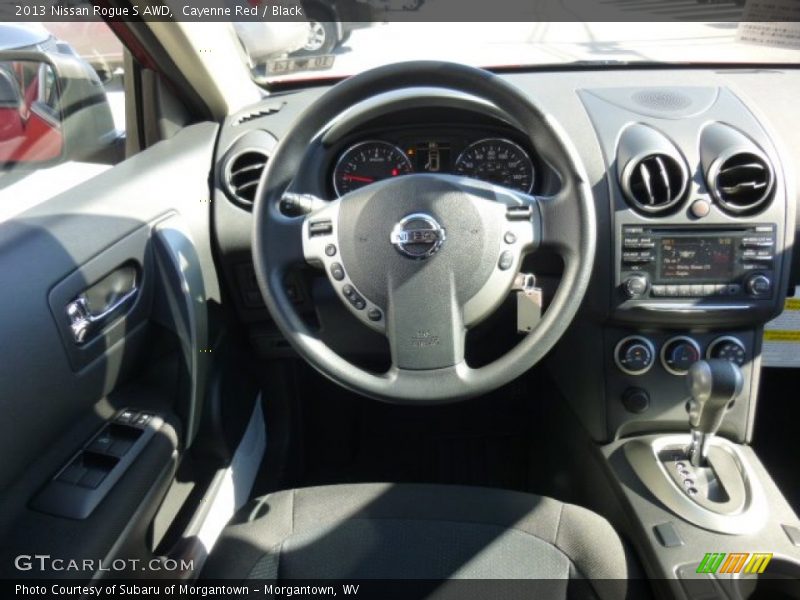 Cayenne Red / Black 2013 Nissan Rogue S AWD