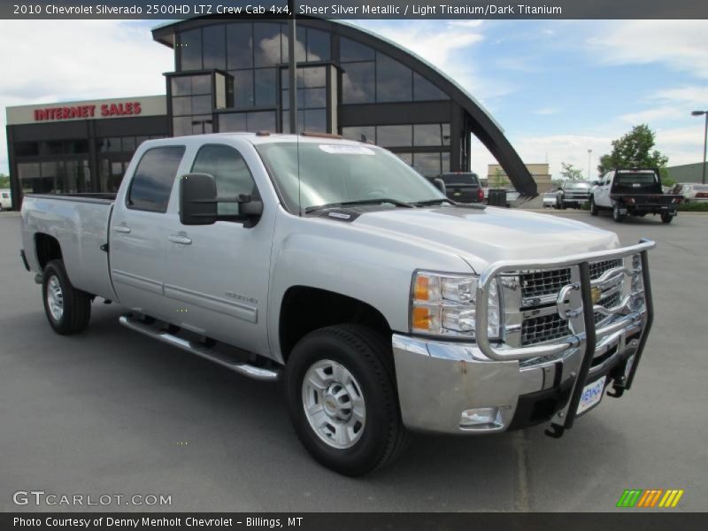 Sheer Silver Metallic / Light Titanium/Dark Titanium 2010 Chevrolet Silverado 2500HD LTZ Crew Cab 4x4