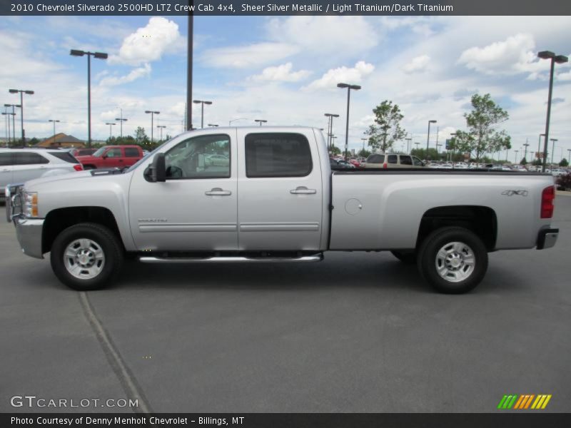Sheer Silver Metallic / Light Titanium/Dark Titanium 2010 Chevrolet Silverado 2500HD LTZ Crew Cab 4x4