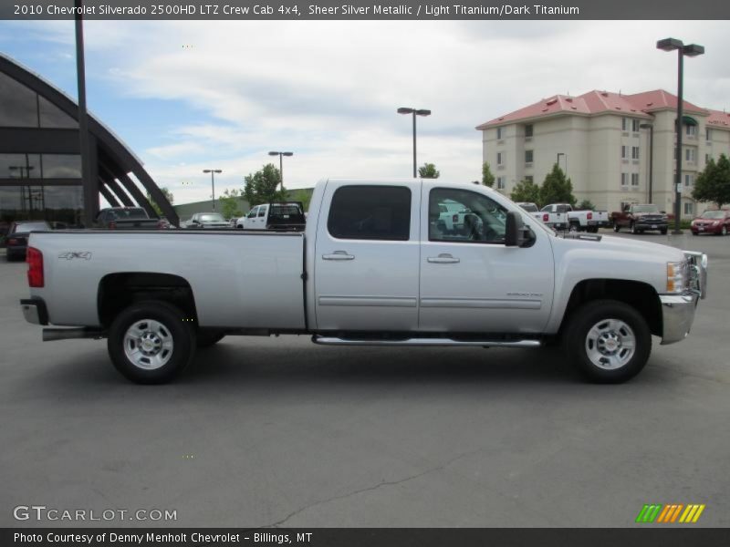 Sheer Silver Metallic / Light Titanium/Dark Titanium 2010 Chevrolet Silverado 2500HD LTZ Crew Cab 4x4