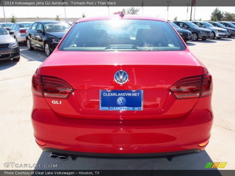 Tornado Red / Titan Black 2014 Volkswagen Jetta GLI Autobahn