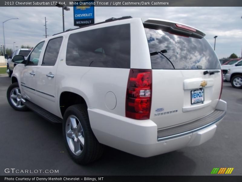White Diamond Tricoat / Light Cashmere/Dark Cashmere 2013 Chevrolet Suburban LTZ 4x4