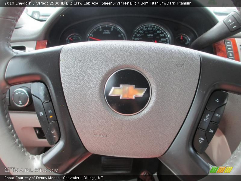 Sheer Silver Metallic / Light Titanium/Dark Titanium 2010 Chevrolet Silverado 2500HD LTZ Crew Cab 4x4