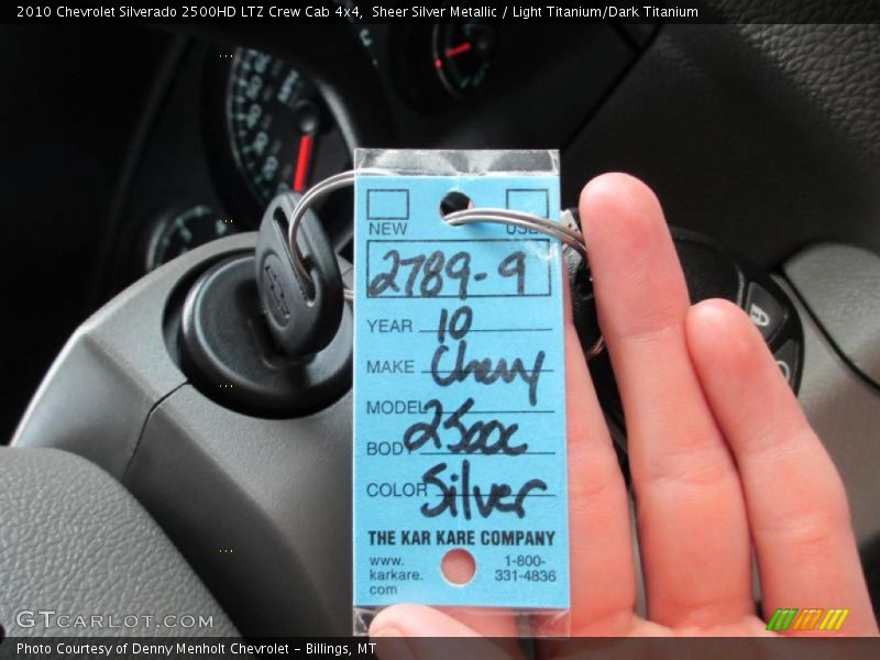 Sheer Silver Metallic / Light Titanium/Dark Titanium 2010 Chevrolet Silverado 2500HD LTZ Crew Cab 4x4