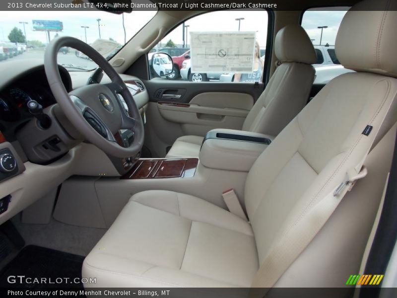 White Diamond Tricoat / Light Cashmere/Dark Cashmere 2013 Chevrolet Suburban LTZ 4x4