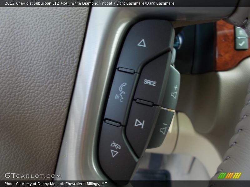 White Diamond Tricoat / Light Cashmere/Dark Cashmere 2013 Chevrolet Suburban LTZ 4x4