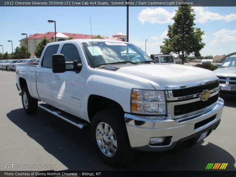 Summit White / Dark Cashmere/Light Cashmere 2012 Chevrolet Silverado 3500HD LTZ Crew Cab 4x4 Dually